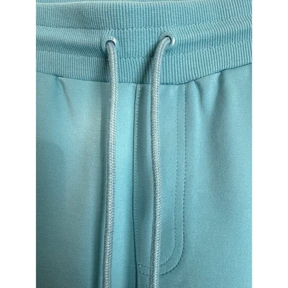 Guess Mens Light Blue Jogger Track Pants Black Guess Logo Athletic Streetwear M - Picture 12 of 13